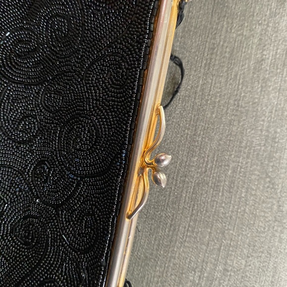 Black beaded handbag - Picture 3 of 11